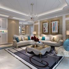 鄭州潤城132平新古典風格裝修 三室兩廳的典雅空間設(shè)計